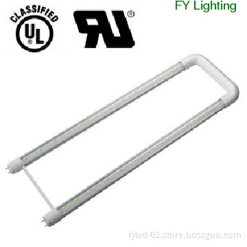 U Shape LED Tube 18W AC120~277V Internal driver UL Certified